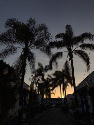 Entrance at Sunset