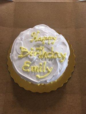 Gluten-free dairy-free vanilla birthday cake!