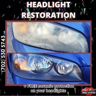 We guarantee quality, if your headlights get blurry, or yellowish in less than a year we re-do them for FREE.