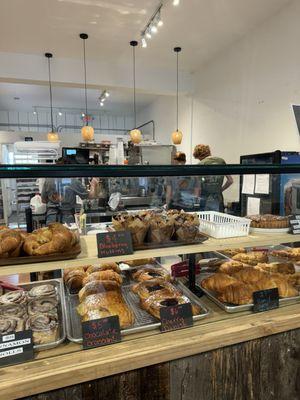 Hard at work! Look at those massive pastries!