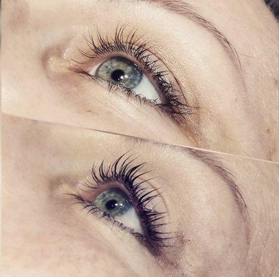 A lash lift and tint actually makes your lashes healthier while reshaping them to their fullest potential!