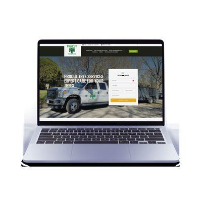 Pro Cut Tree Service's website was designed to boost online visibility, with SEO-driven content and mobile-friendly design.