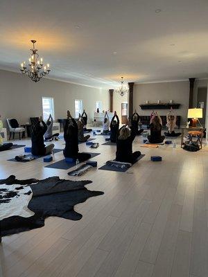 Yoga classes available every other Saturday offered by Millbrook Yoga, LLC at Tyte Medispa https://www.millbrookyoga.com/store/p/popupyoga