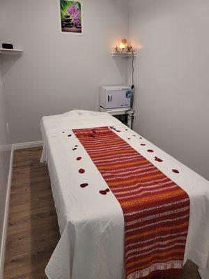 One of the massage rooms