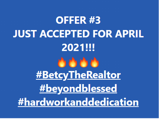 April 2021 - Three Offers Acepted and One Listing!