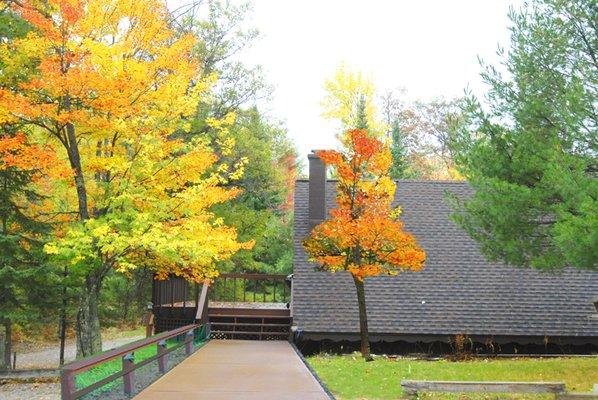 Walkway to the private entrance to the guest house and deck; Lakes: 194 lakes within nine mile of our rental.