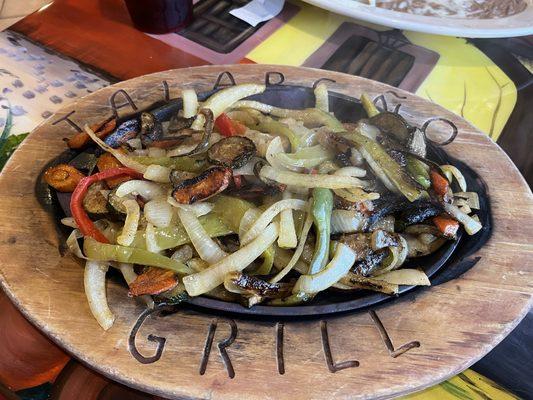 Grilled vegetable fajitas