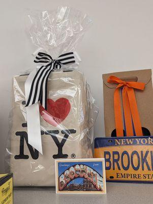 New York themed gift and Brooklyn goodies coming together... Two separate gifts.