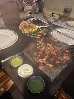 T-Bone steak and Sangria