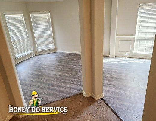 Vinyl flooring installation