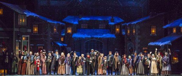 The Hanover Theatre is home to New England's largest production of Charles Dickens' A Christmas Carol.