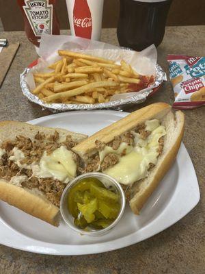 Chicken cheesesteak