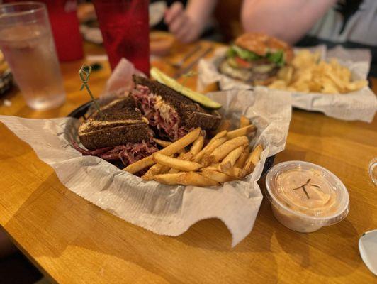 Reuben with fries