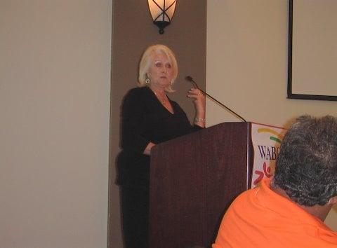 Jackie Guest Speaker at World Aquatic Babies and Children's Network in St. Petersburg Florida