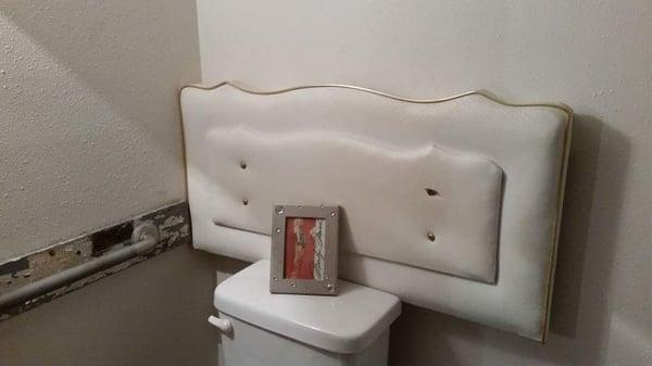 Our definition of a throne in the women's bathroom