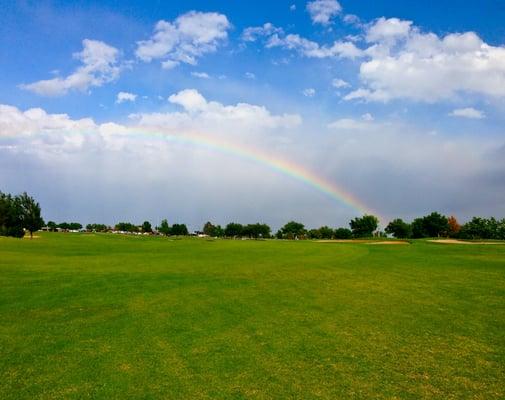 North Course, 18th fairway.