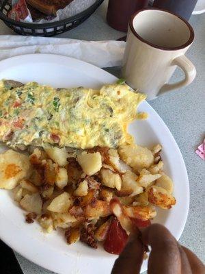 Veggie omelette