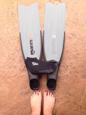 My new fins from Westside Dive & Tackle