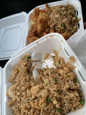 Chicken fried rice and sweet and sour chicken  71. Sweet and Sour Chicken 101. Chicken Fried Rice