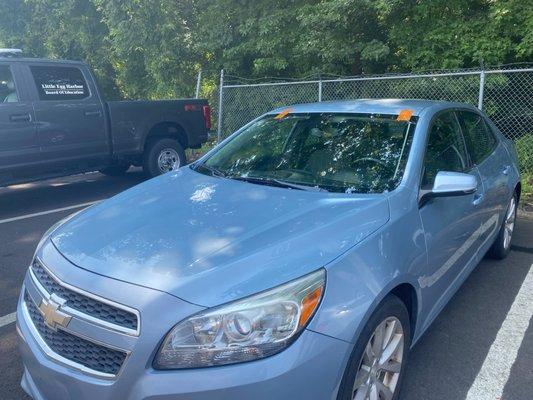 Windshield Done on a 2012 Chevrolet Malibu