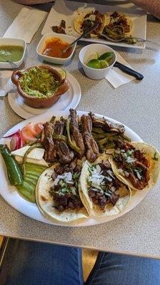 Plate tacos de costilla tacos