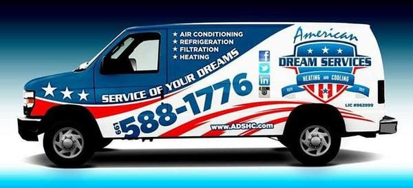 American Dream Services Van Wrap