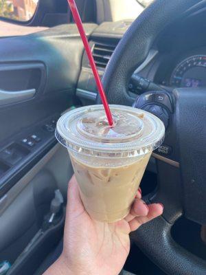 Carmel iced latte