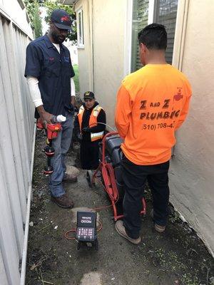 sewer lateral video camera inspection