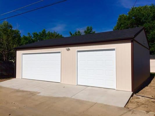 New car garage built and pass inspection in 3 weeks! Thank you Merrill and Michele