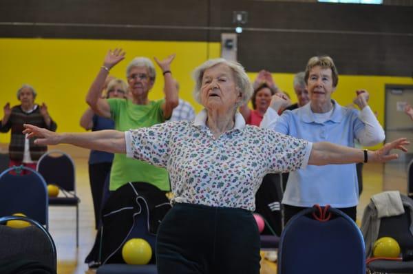 We have an active Senior community who stay active through exercise programming.