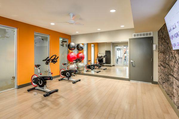 Burn some calories in our spinning and yoga room at our apartments in the Denver Tech Center.