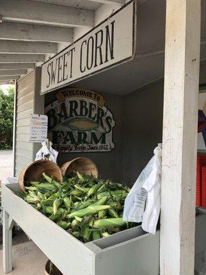 The sweet corn is amazing and reasonably priced!