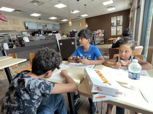 1/2 Half Dozen Donuts + very happy kiddos