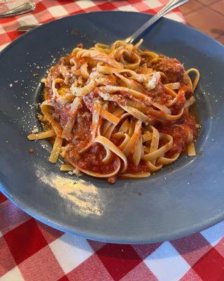 Fettuccine Bolognese - did I mention the pasta is homemade!