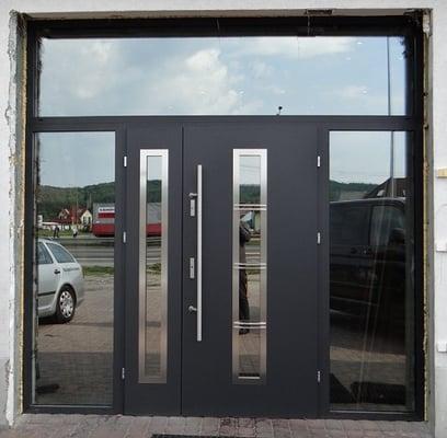 Commercial steel doors