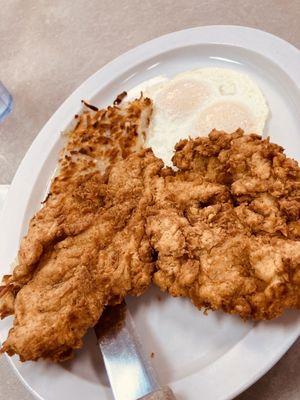 Chicken Fried Chicken and Eggs