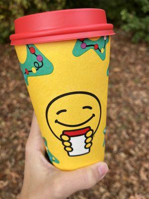 Happy coffee cup