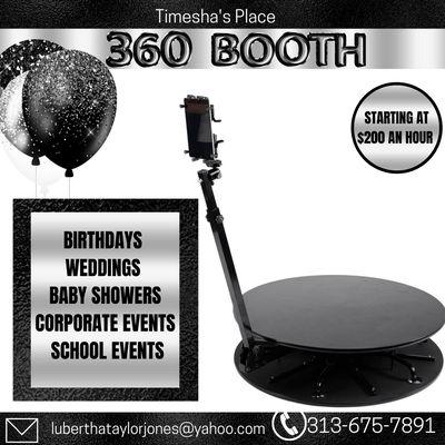 360 booth available for rent