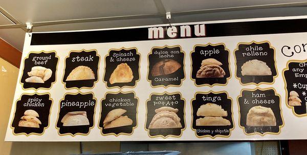 Empanada selection