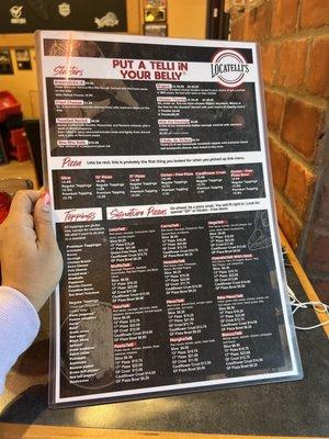 Front Menu