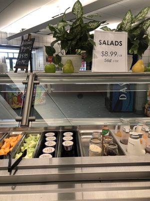 Salad bar at the Roybal Cafe - October 30, 2019