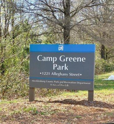 Charlotte's Camp Greene Park