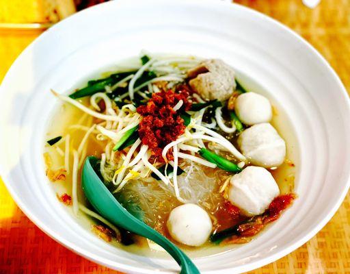 Mix ball glass noodle soup