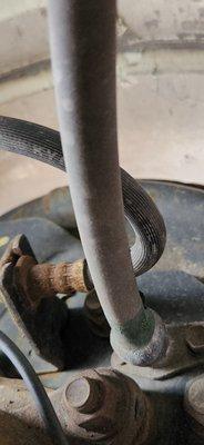 Drivers rear brake line hose