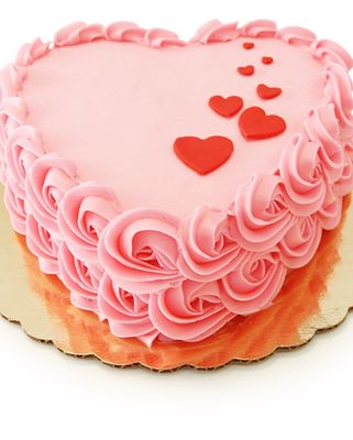 Custom heart cake