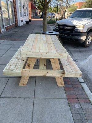 New outdoor dining tables available