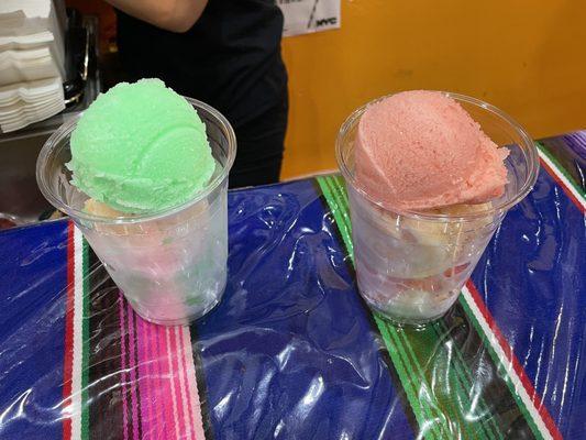 Nieve (flavored ices )