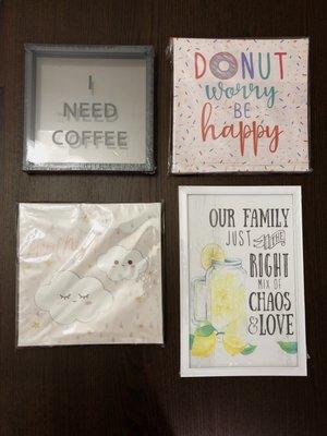 Cute canvas/frames!