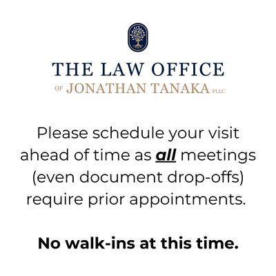 All visits & consults are by appointment only. No walk-ins at this time.