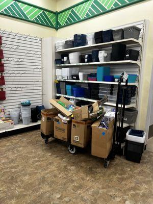 This is pictures of all the boxes and all the disarray in the store and it's obvious he didn't care about his cashiers or his customers.